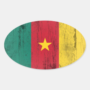 Cameroon Oval Sticker