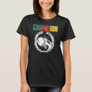 Cameroon Ping Pong Cameroonian Table Tennis Suppo T-Shirt