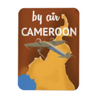 Cameroon Vintage Travel poster