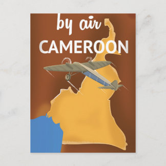 Cameroon Vintage Travel poster Postcard