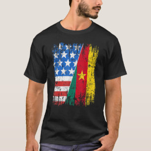 Cameroonian American Flag Cameroon Usa T-Shirt