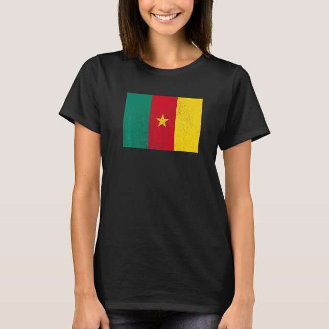 Cameroonian Cameroon Flag Pride Cameroonian Flag   T-Shirt (Front)