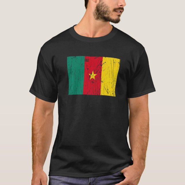 Cameroonian Cameroon Flag Pride Cameroonian Flag T-Shirt (Front)