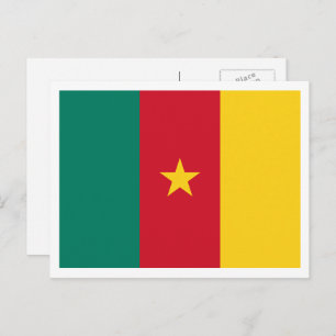 Cameroonian Flag, Flag of Cameroon Postcard