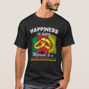 Cameroonian Marriage Cameroon Married Flag Wedded T-Shirt