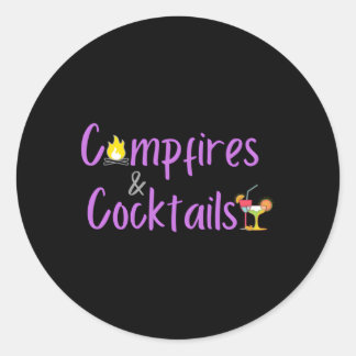 Camg Campfires And Cocktails 'S Classic Round Sticker