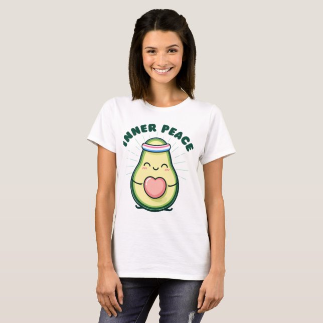 Camicia Avocado, T-shirt Cute Aguacate Lover,  (Front Full)