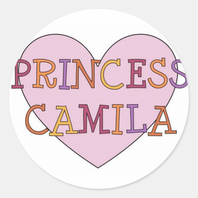 Camila Classic Round Sticker (Front)