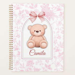 Camila   Custom Pink Teddy Bear Nursery Design  Planner