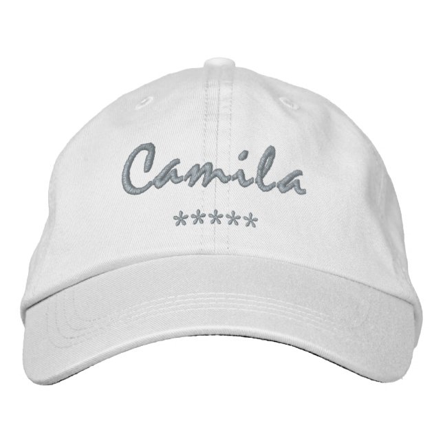 Camila Name Embroidered Hat (Front)