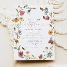 CAMILLA Butterfly Wildflower Girl First Birthday