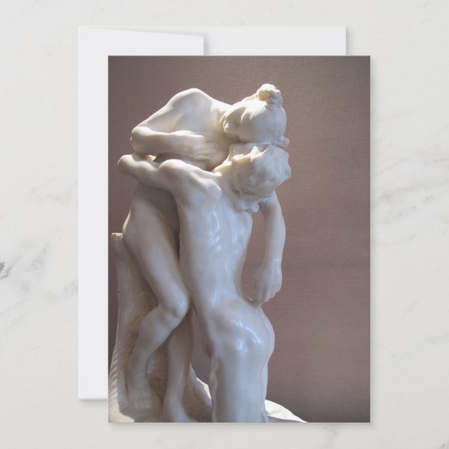 Camille Claudel Vertumnus and Pomona Love Kiss Holiday Card (Front)