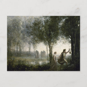 Camille Corot - Orpheus Leading Eurydice Postcard