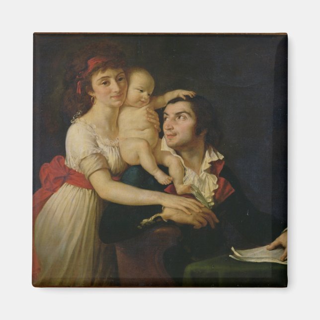 Camille Desmoulins  his wife Lucile  and their Magnet (Front)