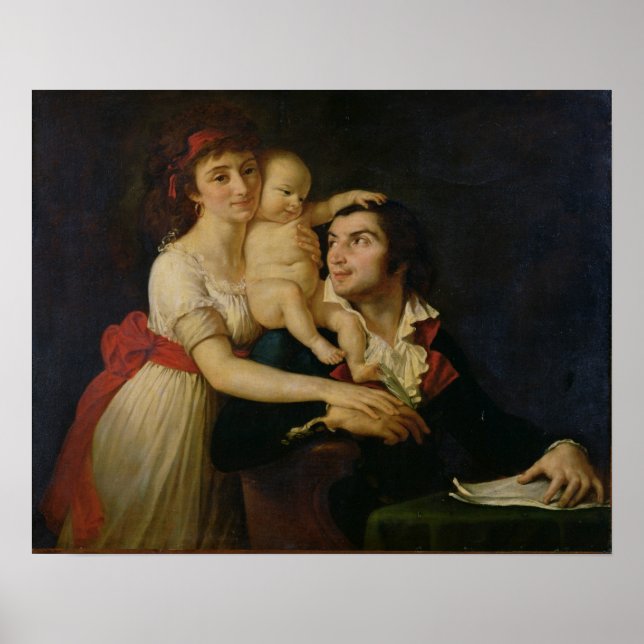 Camille Desmoulins his wife Lucile and their wife Poster (Front)