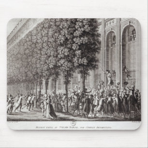 Camille Desmoulins Speaking at the Palais Mouse Mat