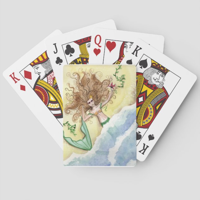 Camille Grimshaw Washed Up Mermaid Playing Cards (Back)