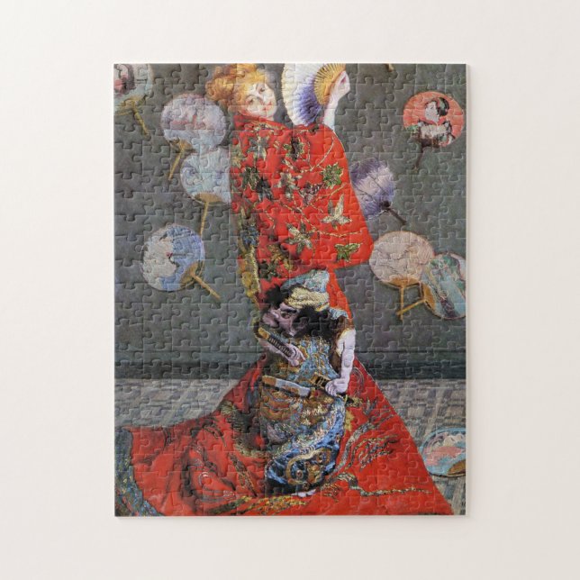 Camille in Japanese Costume Monet Fine Art Jigsaw Puzzle (Vertical)