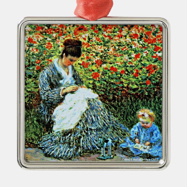 Camille Monet and Child, Metal Tree Decoration (Front)
