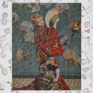 Camille Monet in Japanese Costume by Claude Monet Jigsaw Puzzle