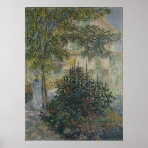 Camille Monet in the Garden Poster