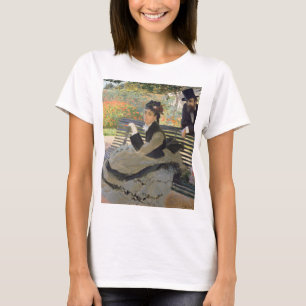 Camille Monet on a Bench Claude Monet T-Shirt