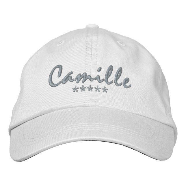 Camille Name Embroidered Hat (Front)