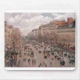 Camille Pissaro - Boulevard Monmartre Paris 1897 Mouse Mat