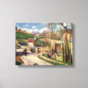 Camille Pissarro A crossroads at the Hermitage, Po Canvas Print