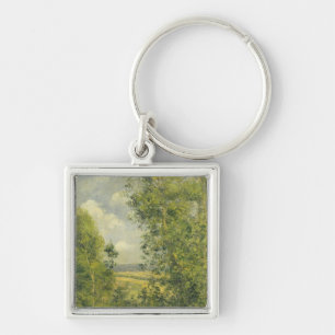 Camille Pissarro A Rest in the Meadow Key Ring