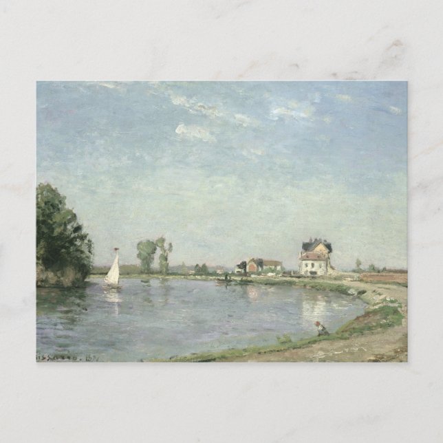 Camille Pissarro | At the River's Edge, 1871 Postcard (Front)