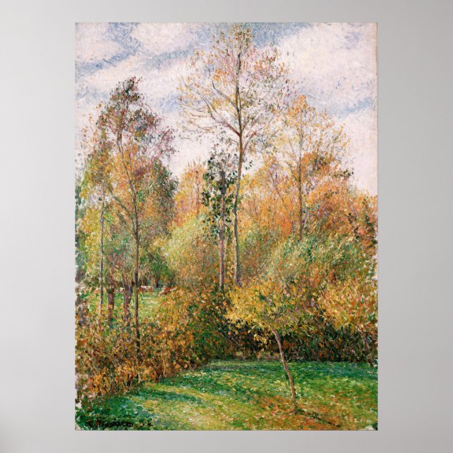 Camille Pissarro - Autumn, Poplars, Eragny Poster (Front)
