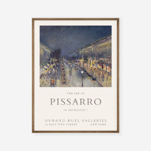 Camille Pissarro Boulevard Montmartre Art Exhibit Poster