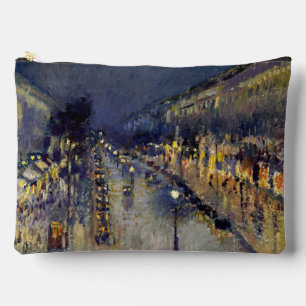 Camille Pissarro - Boulevard Montmartre at Night Accessory Pouch