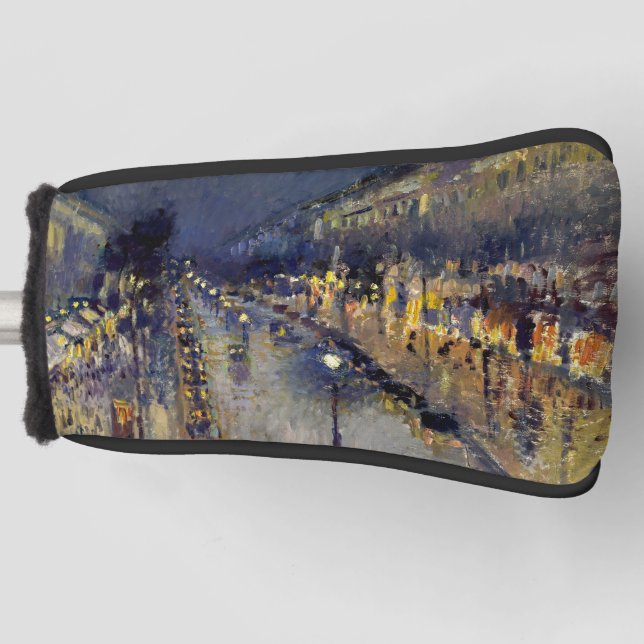Camille Pissarro - Boulevard Montmartre at Night Golf Head Cover (Front)