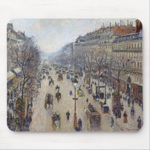 Camille Pissarro - Boulevard Montmartre, morning Mouse Mat