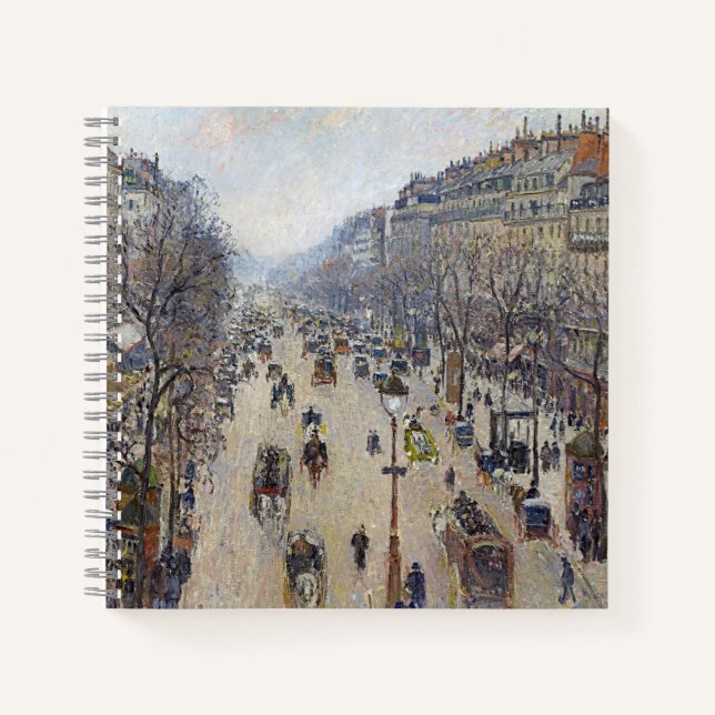 Camille Pissarro - Boulevard Montmartre, morning Notebook (Front)