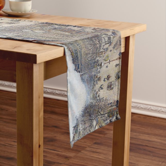 Camille Pissarro - Boulevard Montmartre, morning Short Table Runner (In Situ)