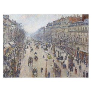 Camille Pissarro - Boulevard Montmartre, morning Tablecloth