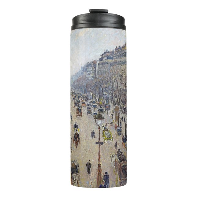 Camille Pissarro - Boulevard Montmartre, morning Thermal Tumbler (Front)