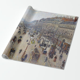Camille Pissarro - Boulevard Montmartre, morning Wrapping Paper