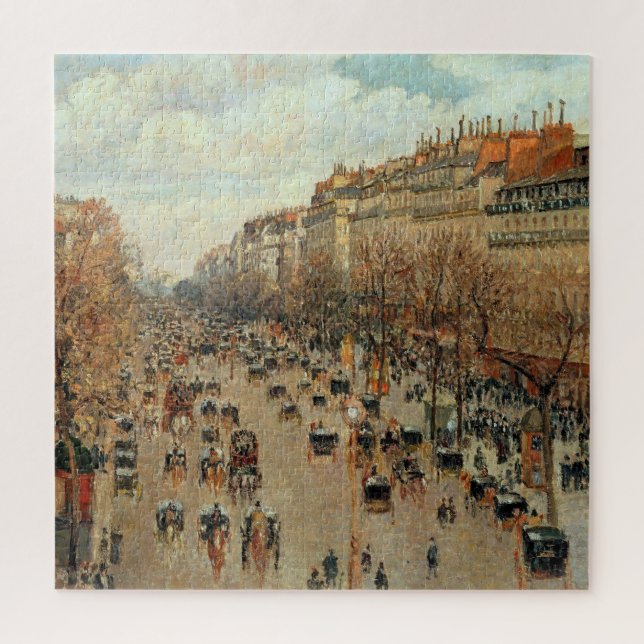 Camille Pissarro Boulevard Montmartre Painting Jigsaw Puzzle (Vertical)