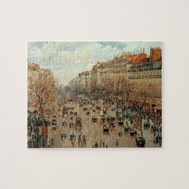 Camille Pissarro Boulevard Montmartre Painting Jigsaw Puzzle (Horizontal)