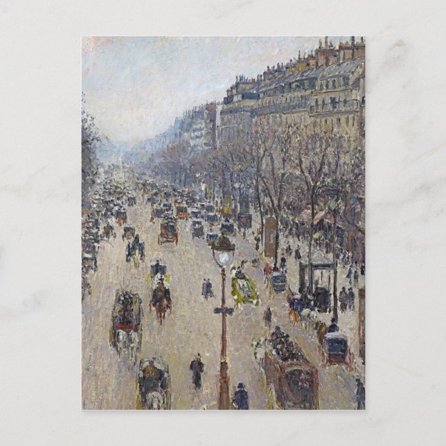 Camille Pissarro - Boulevard Montmartre Postcard (Front)