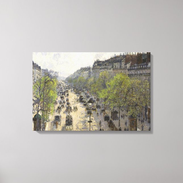 Camille Pissarro - Boulevard Montmartre, Spring Canvas Print (Front)