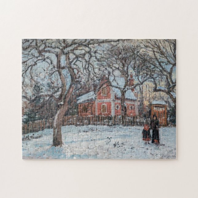 Camille Pissarro - Chataigniers a Louvecienne Jigsaw Puzzle (Horizontal)