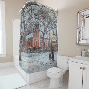 Camille Pissarro - Chataigniers a Louvecienne Shower Curtain