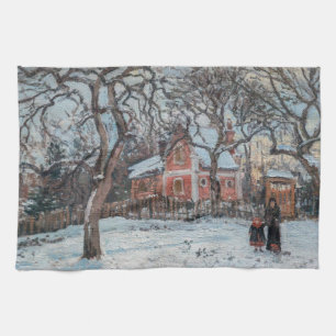 Camille Pissarro - Chataigniers a Louvecienne Tea Towel