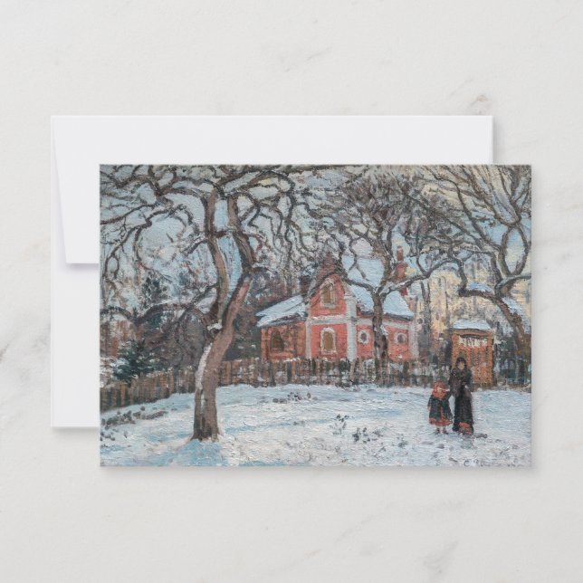 Camille Pissarro - Chataigniers a Louvecienne Thank You Card (Front)