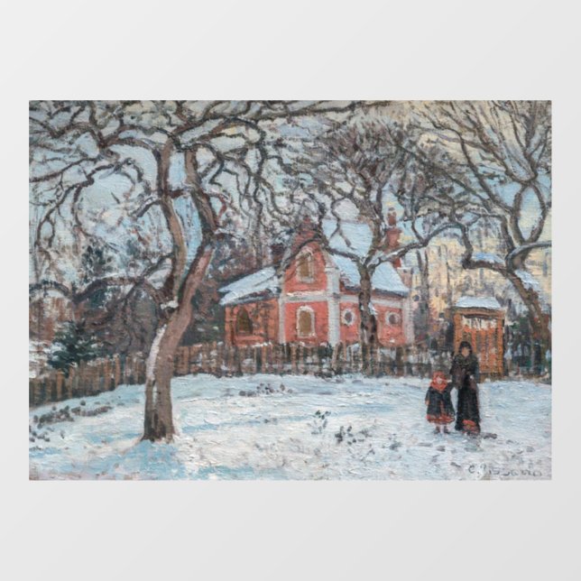 Camille Pissarro - Chataigniers a Louvecienne Window Cling (Sheet)